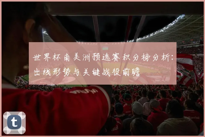 世界杯南美洲预选赛积分榜分析：出线形势与关键战役前瞻